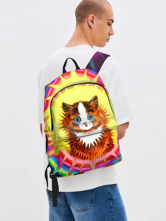 Psychedelic Rainbow Cat
