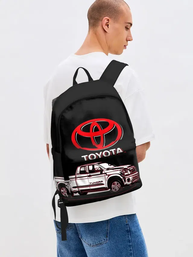 Джинсовый рюкзак с принтом «Тойота — Tundra - Toyota»