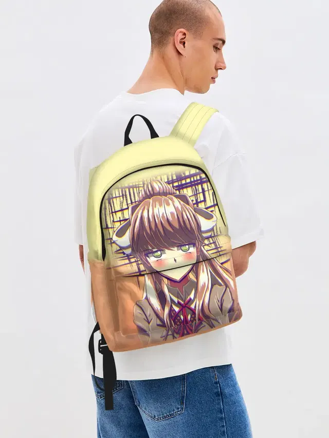 Джинсовый рюкзак с принтом «Doki Doki Literature Club — Game Doki Doki Literature Club»