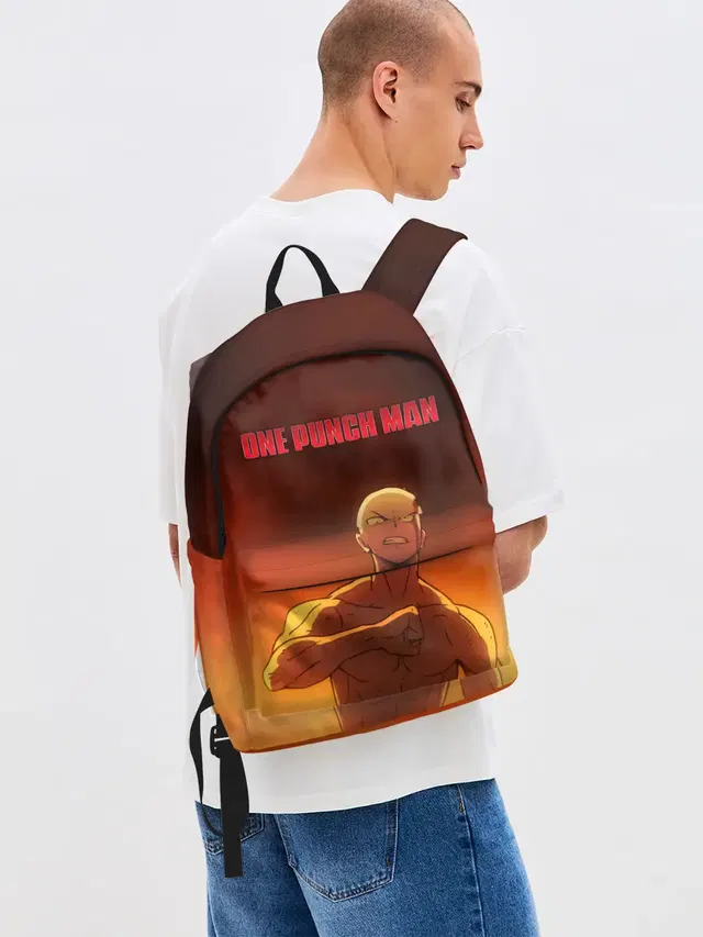 Сайтама в огне One Punch-Man
