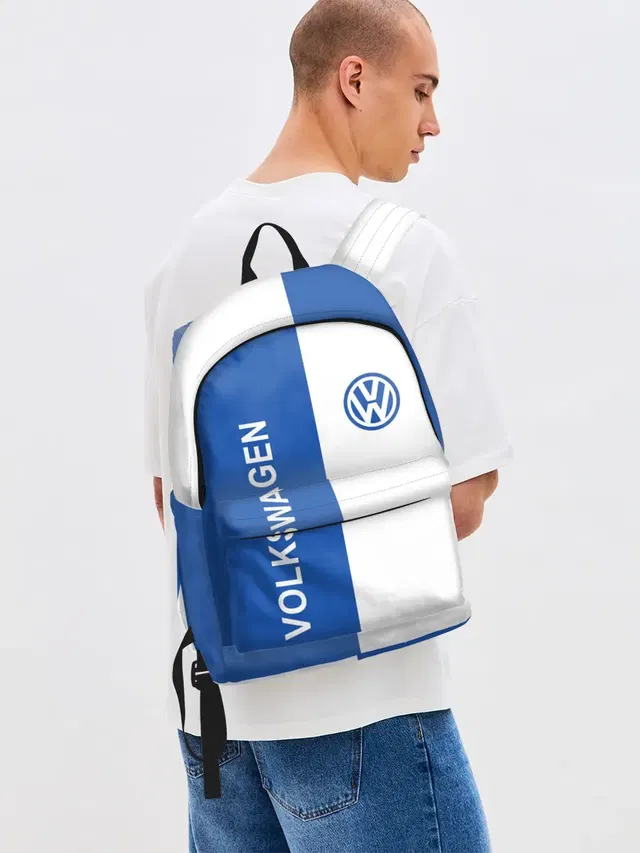 Джинсовый рюкзак с принтом «Volkswagen — Volkswagen, ФОЛЬКСВАГЕН»