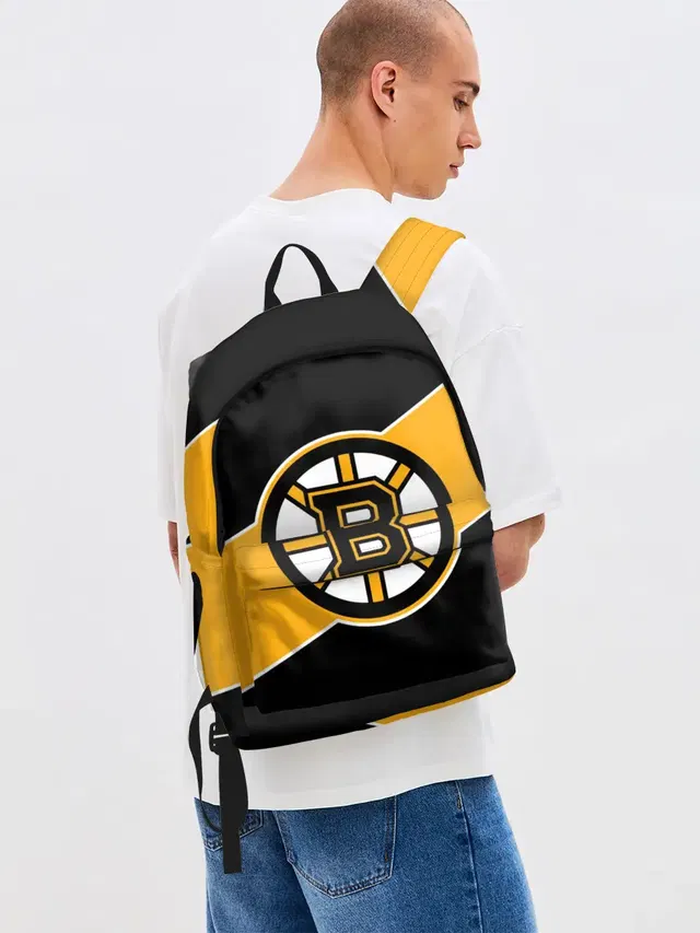 Джинсовый рюкзак с принтом «НХЛ — Бостон Брюинз, Boston Bruins»