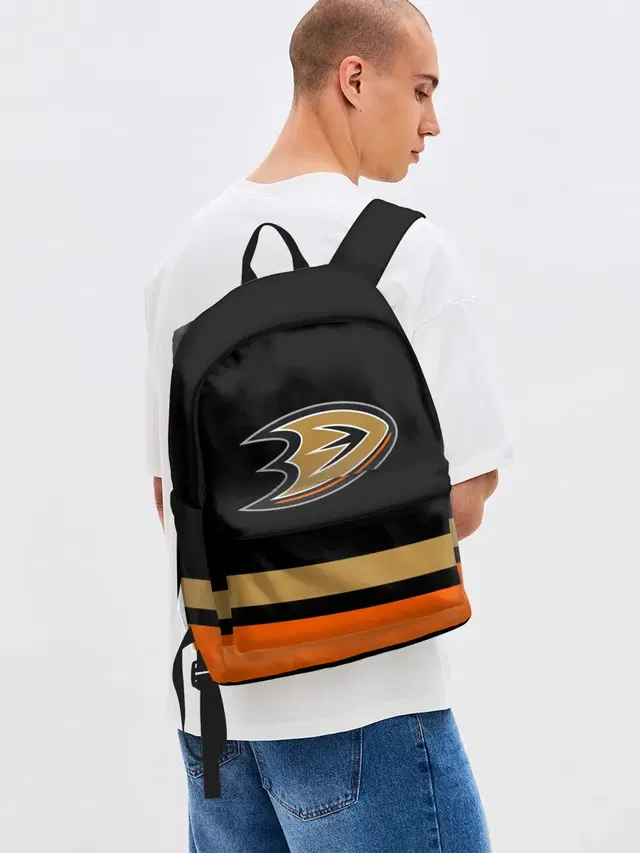 Джинсовый рюкзак с принтом «НХЛ — Anaheim Ducks — Анахайм Дакс»