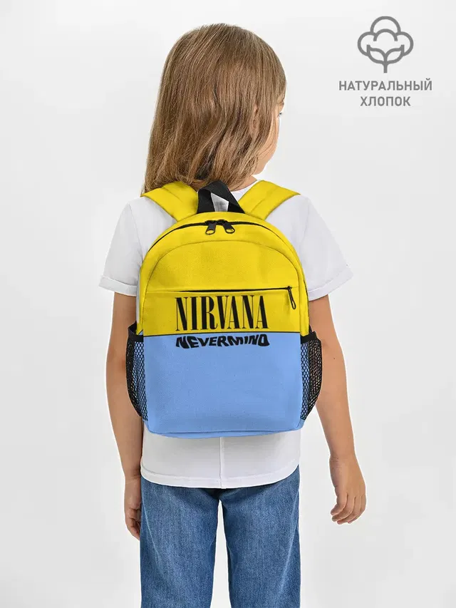 Рюкзак детский с принтом «Nirvana nevermino»