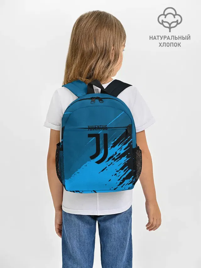 Рюкзак детский с принтом «Ювентус — FC Juventus abstract style»