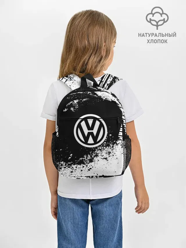 Рюкзак детский с принтом «Volkswagen — Volkswagen abstract sport»