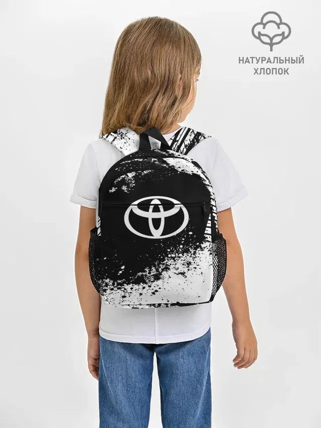 Рюкзак детский с принтом «Тойота — Toyota abstract sport»