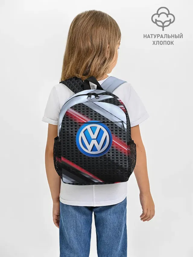 Рюкзак детский с принтом «Volkswagen — VOLKSWAGEN high speed»