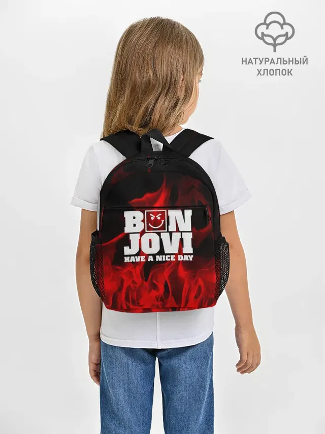 Рюкзак детский с принтом «Bon Jovi»
