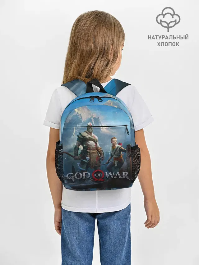 Рюкзак детский с принтом «God of war»