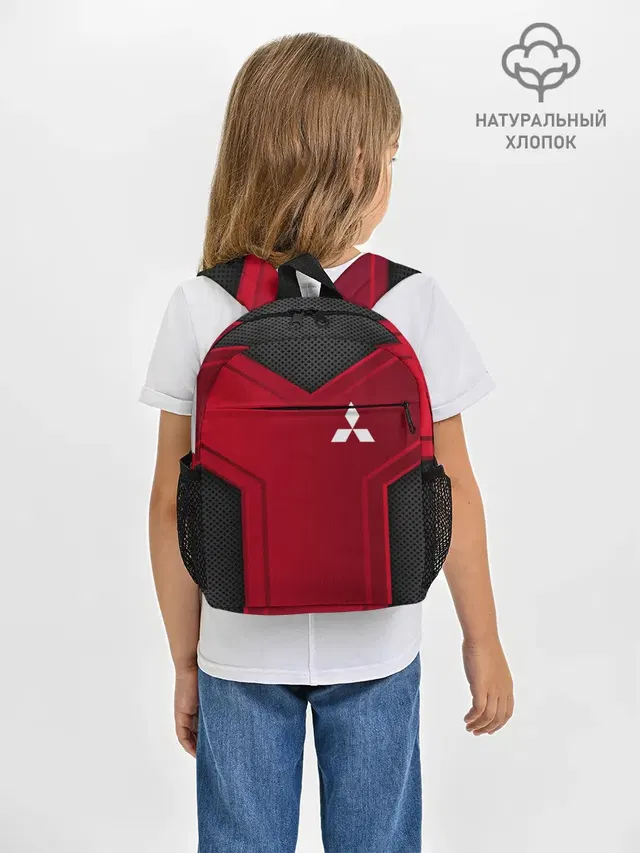 Рюкзак детский с принтом «Mitsubishi — mitsubishi sport»