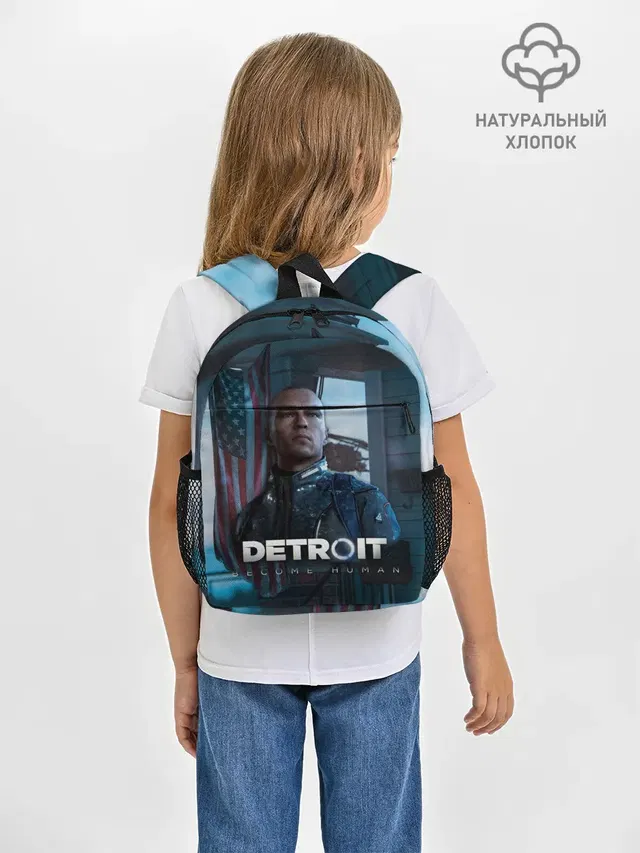 Рюкзак детский с принтом «Detroit: Become Human - Markus»