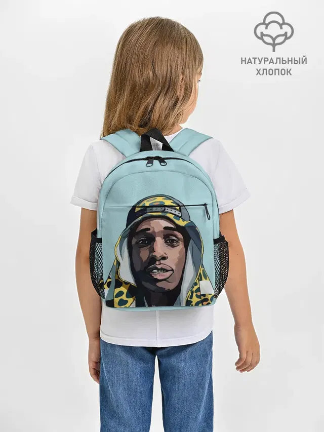 Рюкзак детский с принтом «Зарубежные — ASAP Rocky»