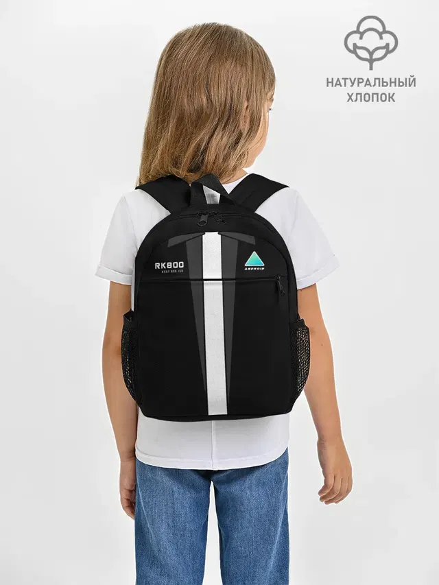 Рюкзак детский с принтом «Suit jacket — RK800 без галстука»