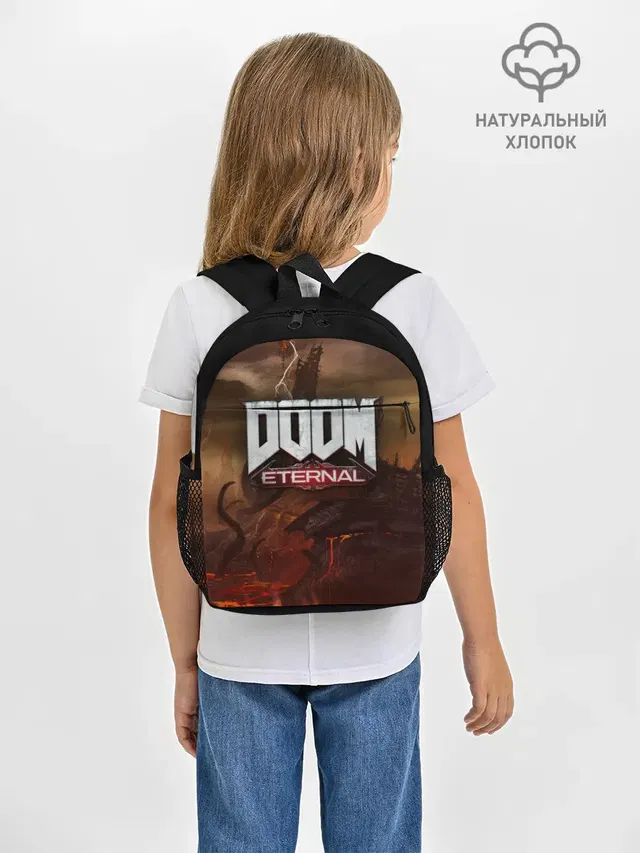 Рюкзак детский с принтом «Дум — DOOM Eternal»