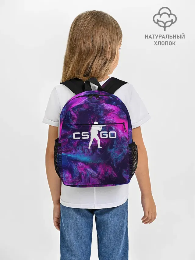 Рюкзак детский с принтом «Counter-Strike — CS GO HYPER BEAST LANDSCAPE»