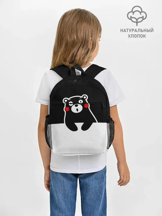 Рюкзак детский с принтом «Кумамон — Kumamon повис»