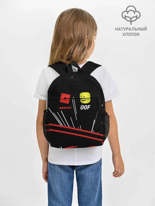 Рюкзак детский с принтом «Роблокс — Roblox OOF Meme»
