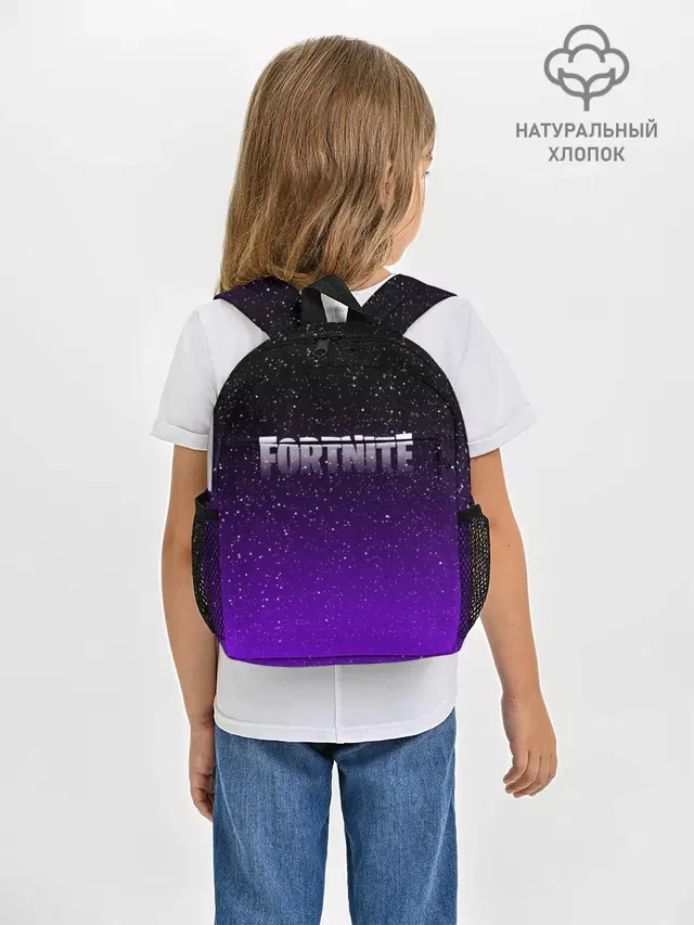 Рюкзак детский с принтом «Фортнайт — FORTNITE SPACE»