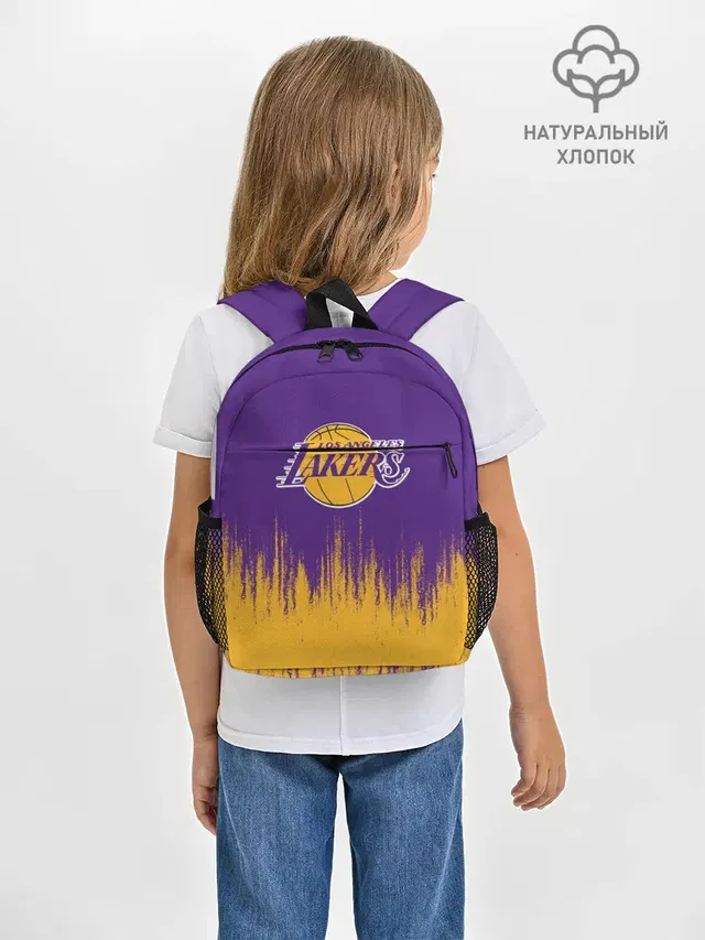 Рюкзак детский с принтом «Лейкерс — LA LAKERS»