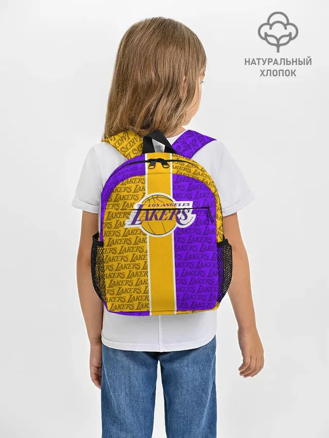 Рюкзак детский с принтом «Лейкерс — LA LAKERS»