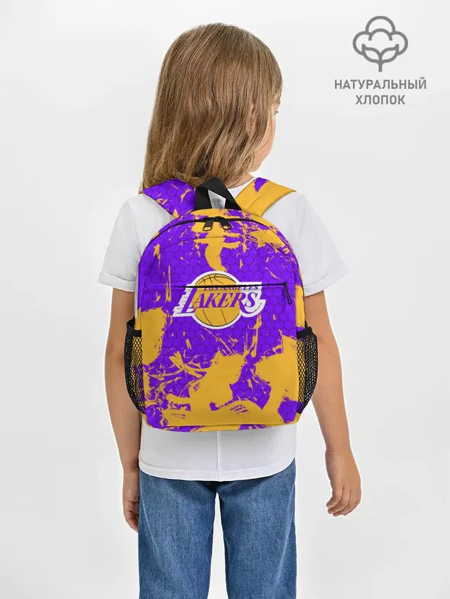 Рюкзак детский с принтом «Лейкерс — LA LAKERS»