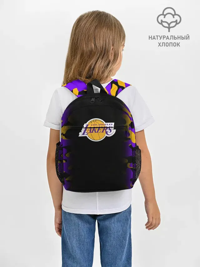 Рюкзак детский с принтом «Лейкерс — LA LAKERS»