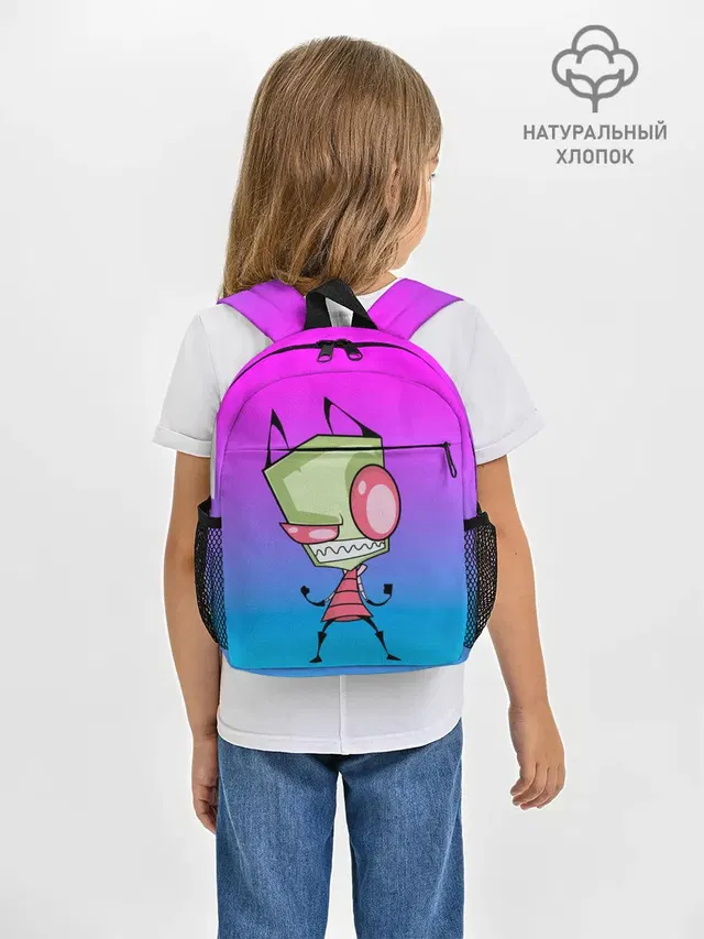 Рюкзак детский с принтом «Invader Zim — Захватчик Зим»