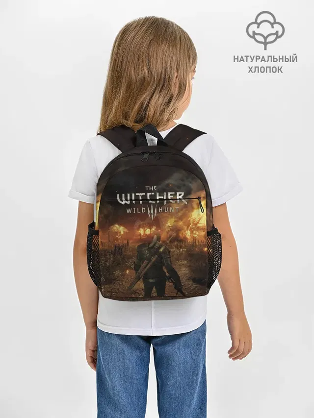 Рюкзак детский с принтом «White Wolf»