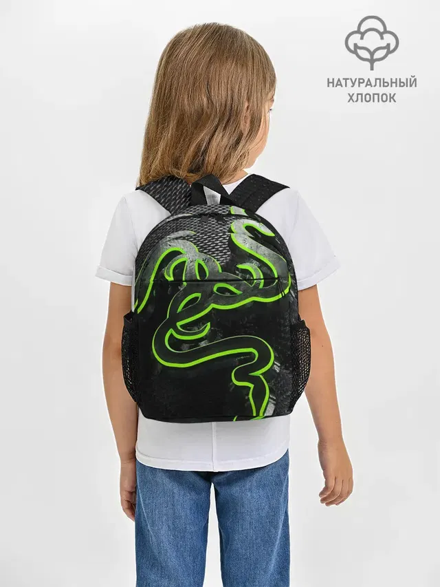 Рюкзак детский с принтом «Разные игры — RAZER»