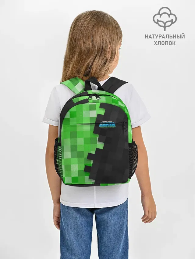 Рюкзак детский с принтом «Майнкрафт — Minecraft EARTH»
