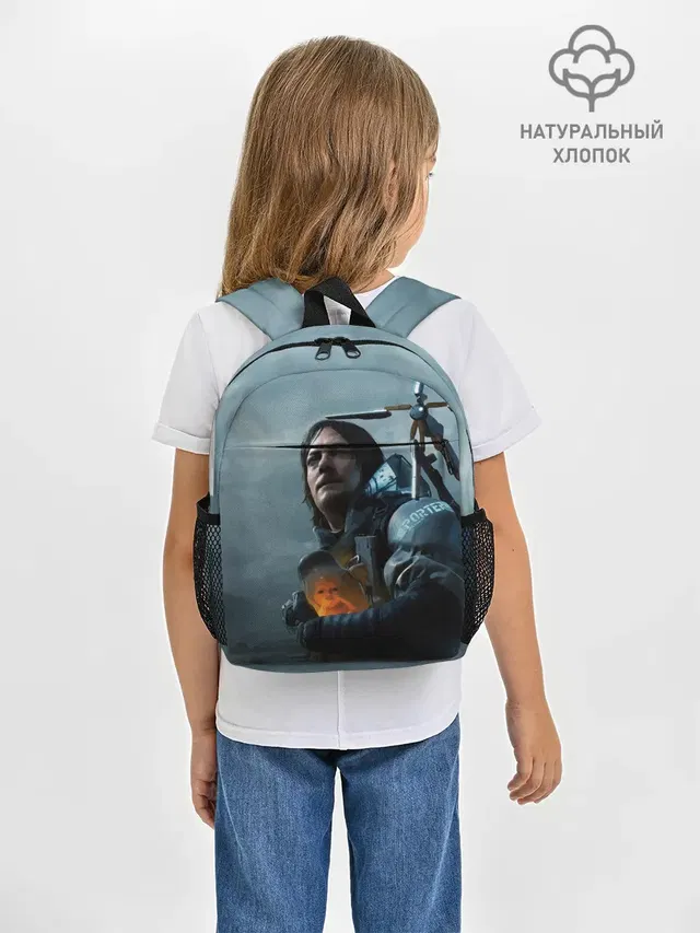 Рюкзак детский с принтом «Death Stranding — Сэм - DEATH STRANDING»