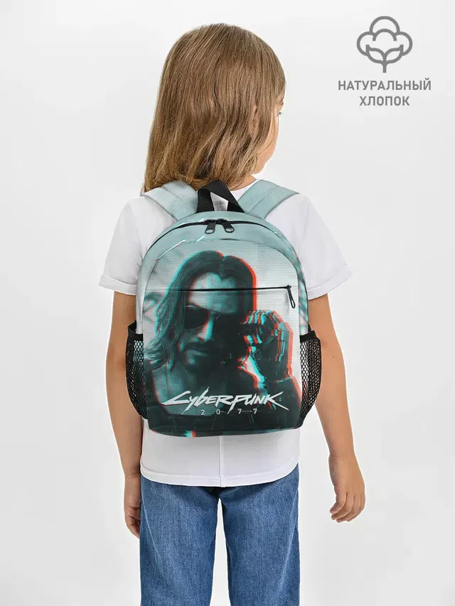 Рюкзак детский с принтом «Cyberpunk 2077»
