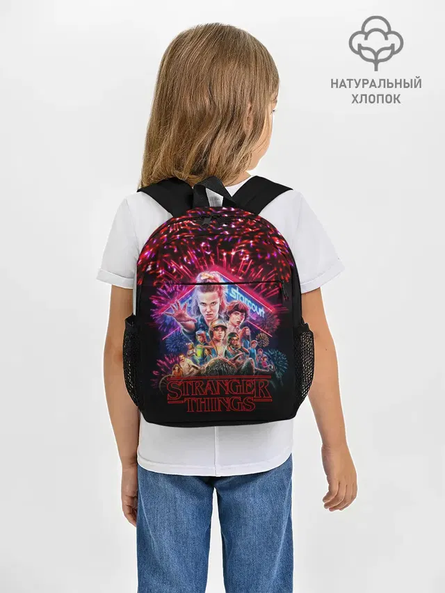 Рюкзак детский с принтом «Очень странные дела — STRANGER THINGS - 3 Сезон»