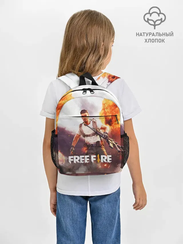 Рюкзак детский с принтом «explosion — FREE FIRE»