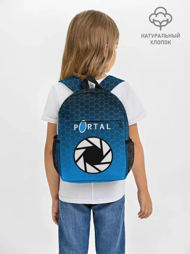 Рюкзак детский с принтом «Portal»