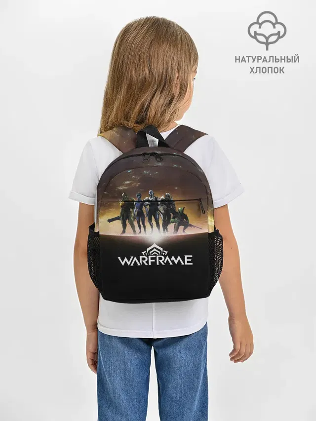Рюкзак детский с принтом «WARFRAME Planet»
