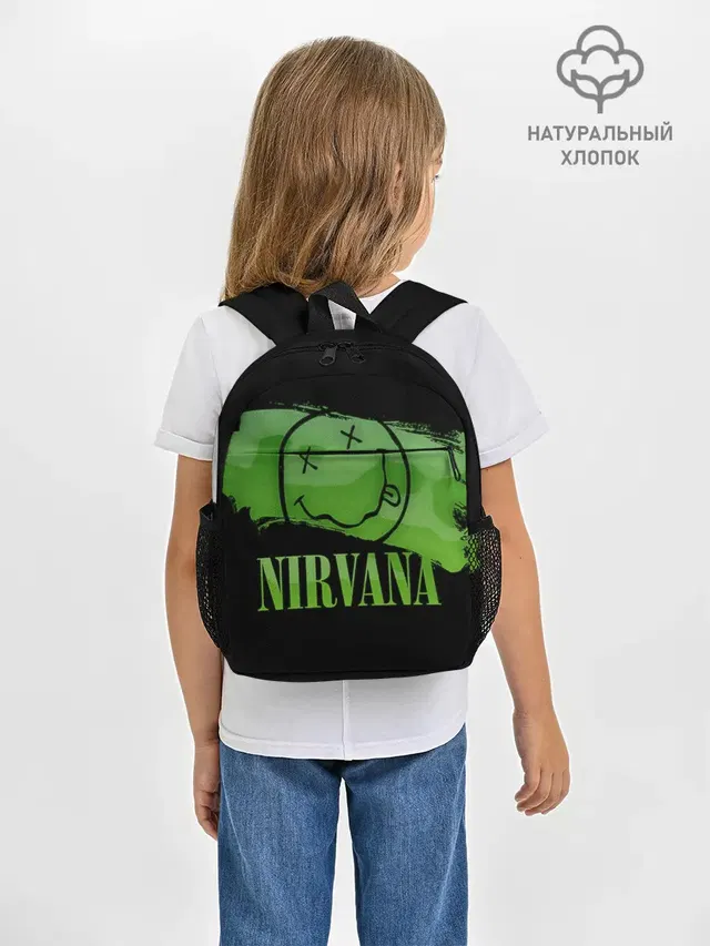 Рюкзак детский с принтом «Nirvana smiley»