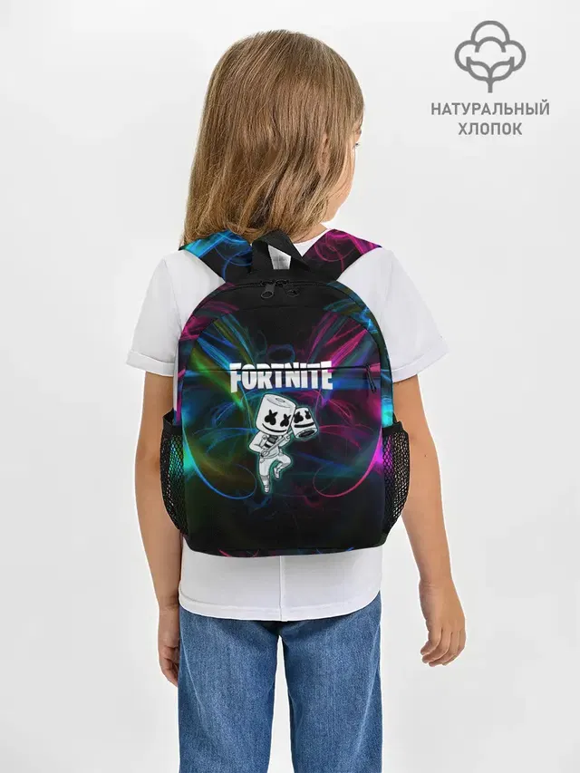 Рюкзак детский с принтом «Фортнайт — Fortnite x Marshmallow.»