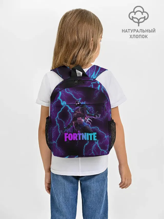 Рюкзак детский с принтом «Фортнайт — FORTNITE RAVEN»