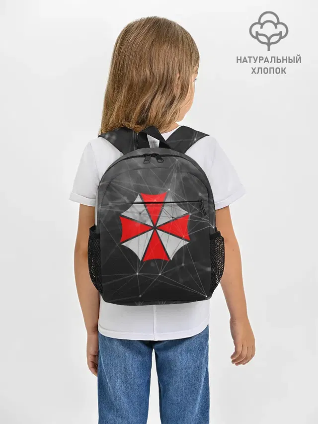 Рюкзак детский с принтом «Plexus network — UMBRELLA CORP»