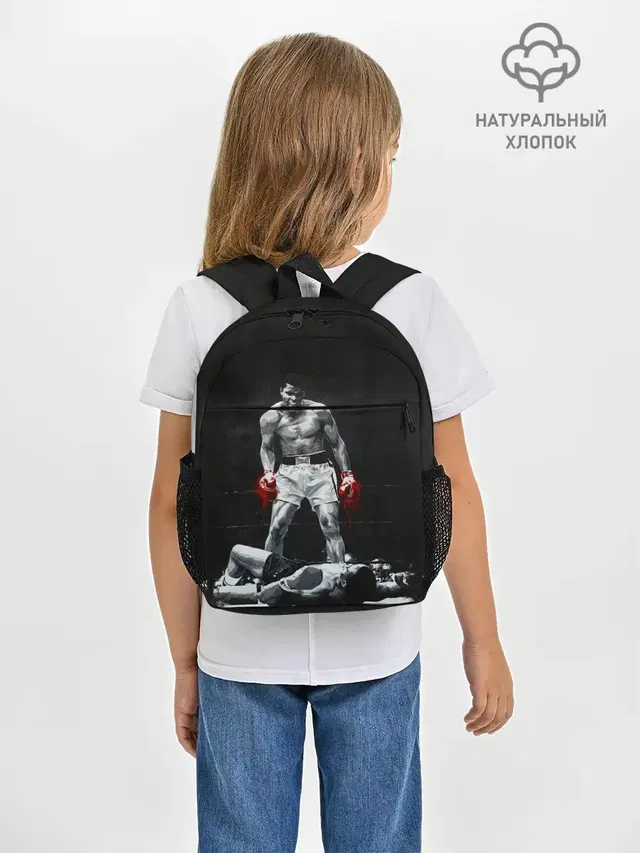 Рюкзак детский с принтом «Мухаммед Али — Muhammad Ali»