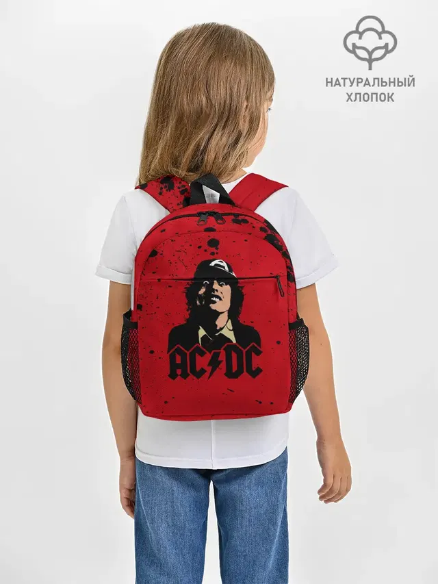 Рюкзак детский с принтом «Angus Young»