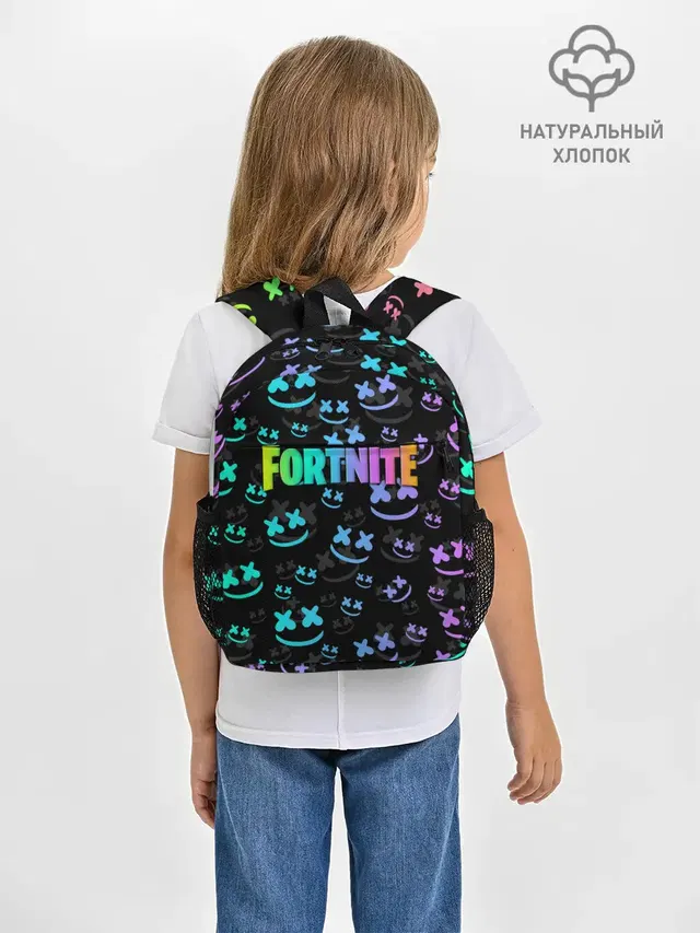 Рюкзак детский с принтом «Marshmello — Fortnite & Marshmello»