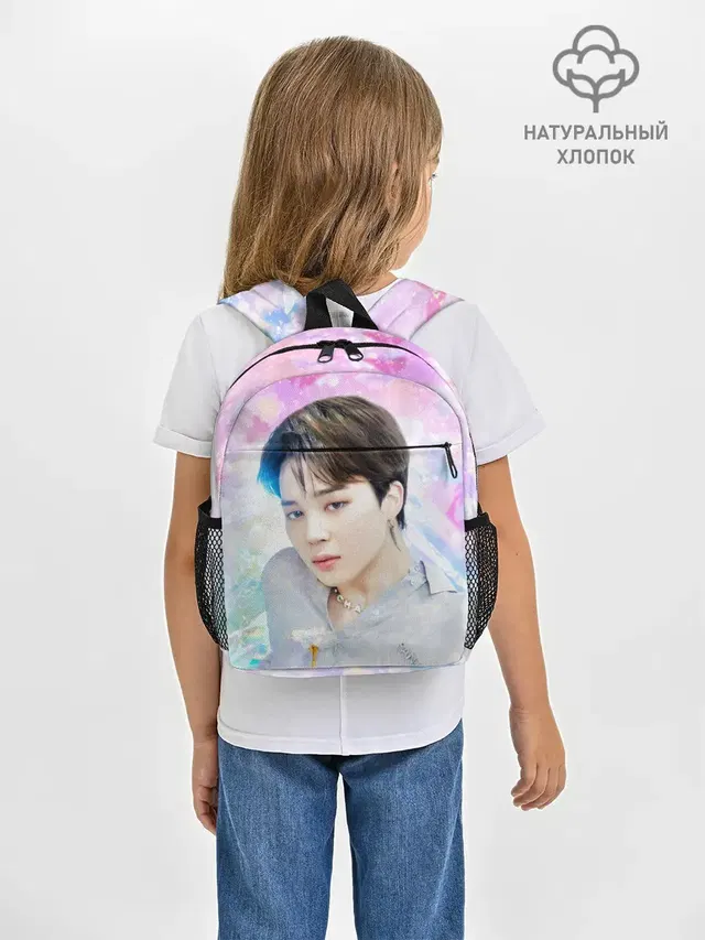 Рюкзак детский с принтом «BTS — БТС 2020 Season Greeting Чимин»