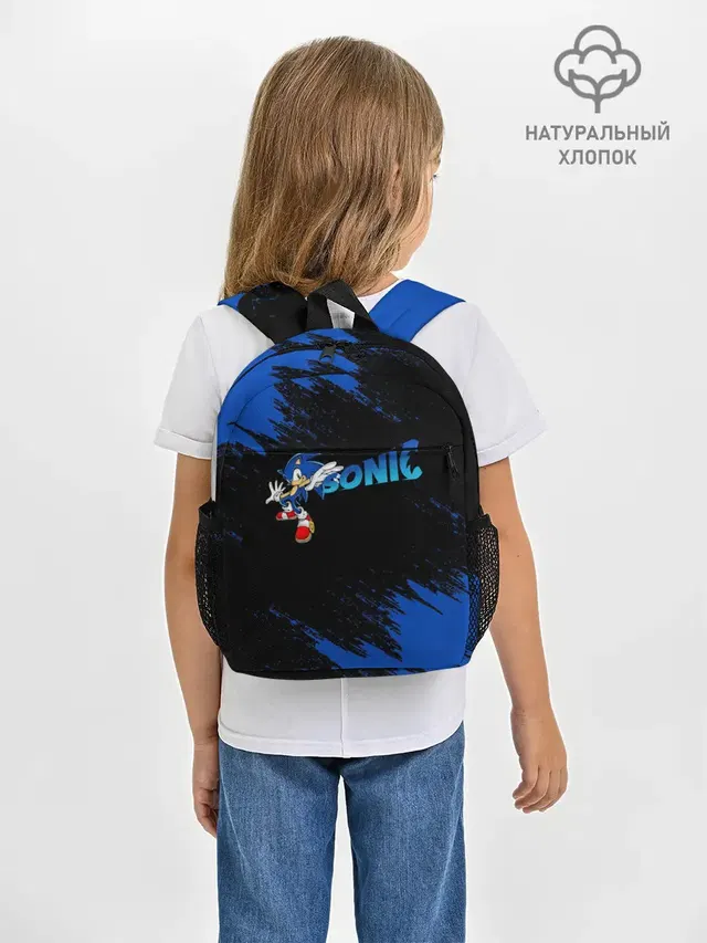 Рюкзак детский с принтом «Sonic logo»