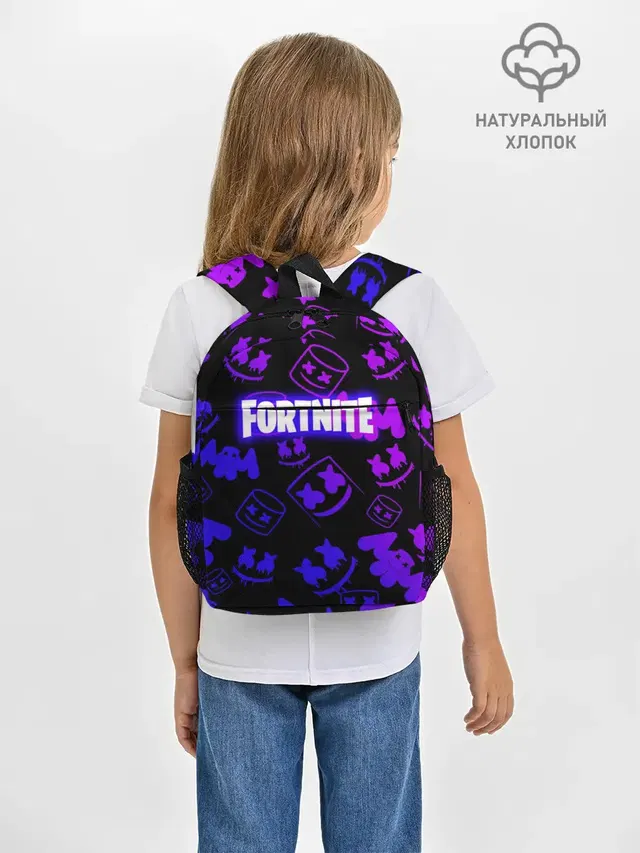 Рюкзак детский с принтом «Фортнайт — FORTNITE MARSHMELLO»