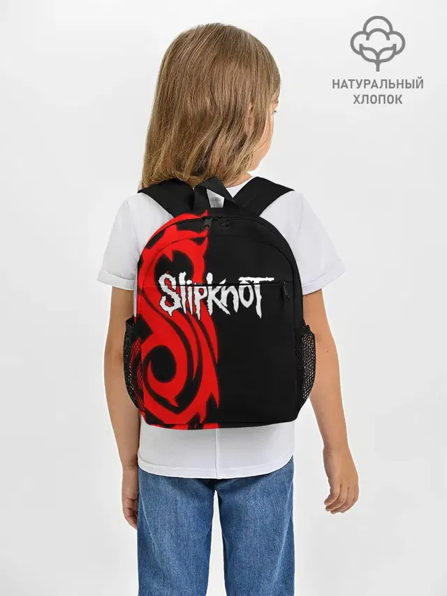 Рюкзак детский с принтом «Slipknot S logo»