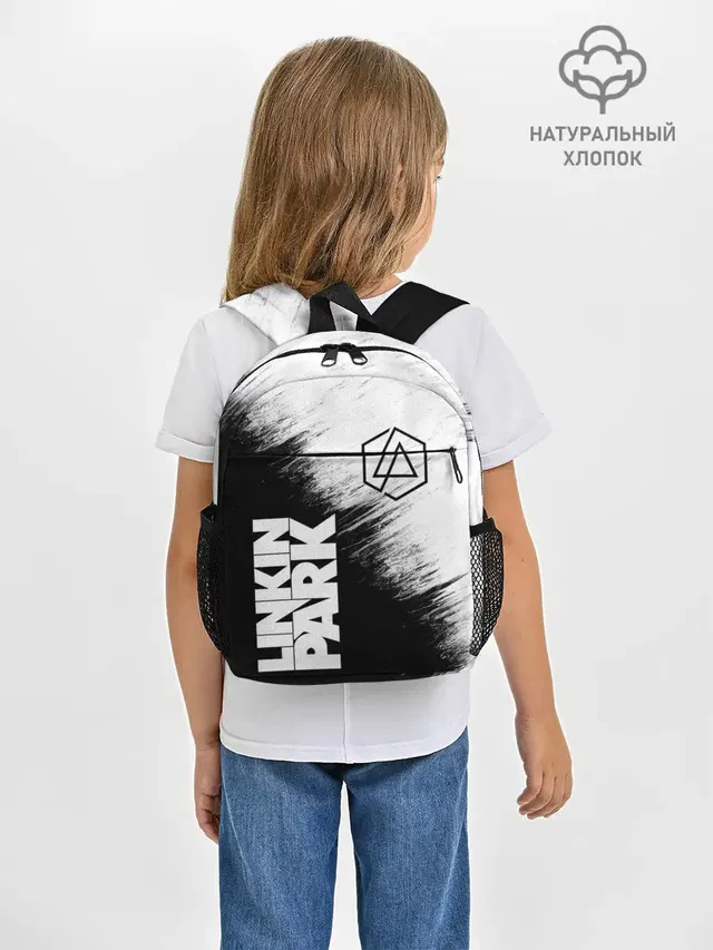 Рюкзак детский с принтом «LP logo — LINKIN PARK [3]»