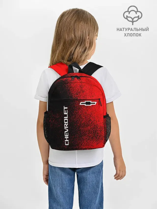 Рюкзак детский с принтом «Chevrolet logo»
